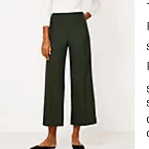 LOFT Wide Leg Cropped Pants